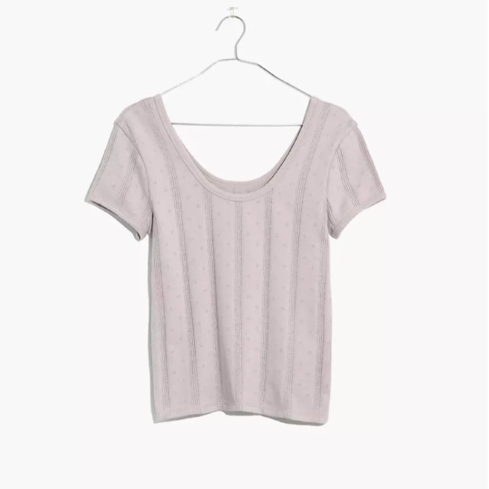 Madewell Pointelle Ribbed Tee